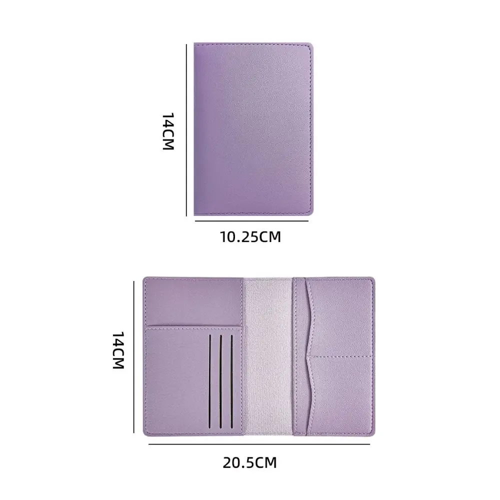 Travel PU Passport Cover Multi-function High-capacity Passport Bag Travel Accessories Ticket Holder Passport Protective Cover
