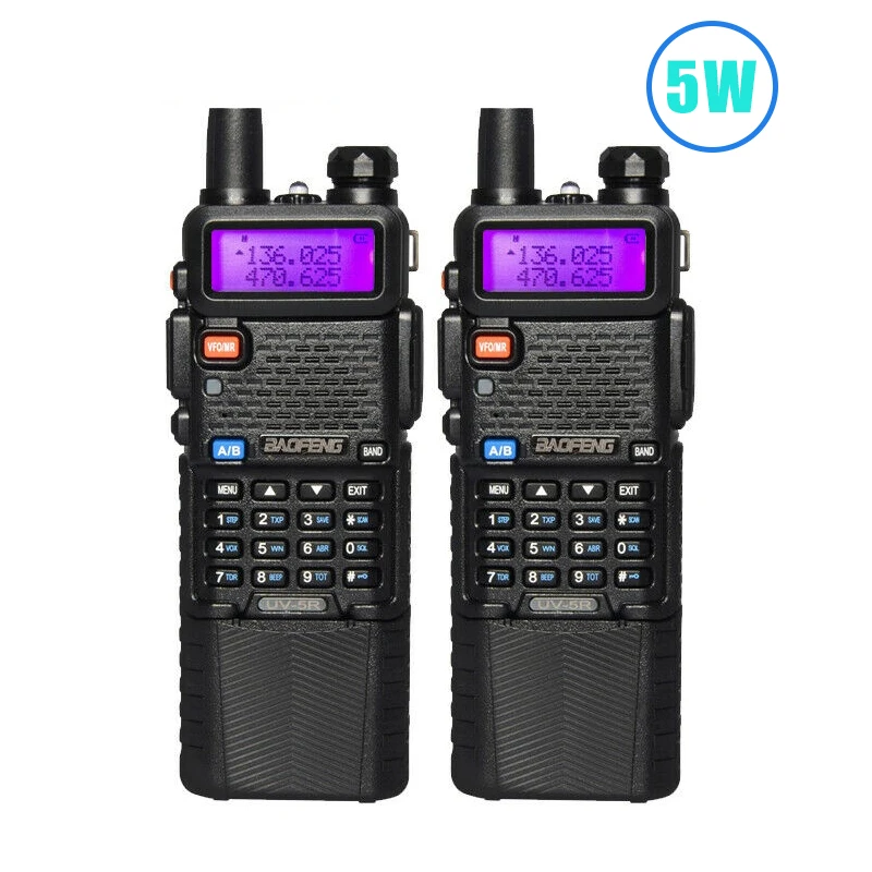 Baofeng UV-5R Walkie Talkies Two-way Radio Dual Band VHF/UHF Long Range 2PCS Baofeng 5R UV Walkie Talkie 3800mAh Battery Radio long range walkie talkies Walkie Talkie