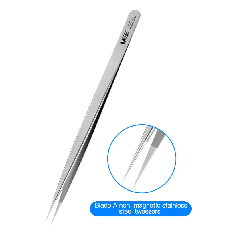 MaAnt Warblade-A D L Non-magnetic Tweezers for Electic Parts Repair Ultra-thin High Hardness Cellphone Maintenance Clamping Tool
