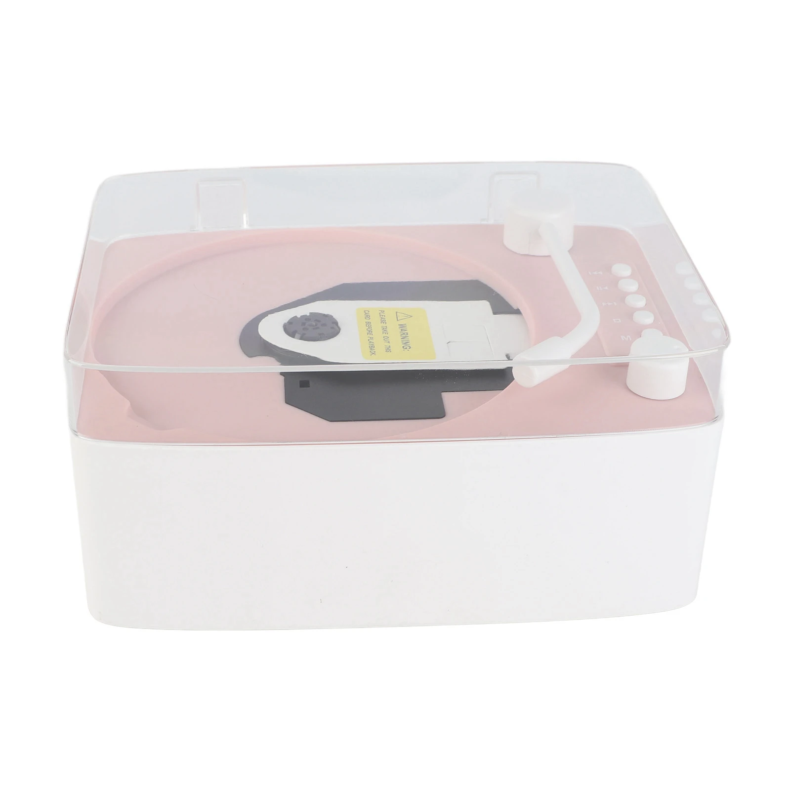 Portable Retro CD Player 5.0 Rechargeable HiFi CD Music Player with Built-in Speaker 3.5mm Sound Input Output for Home