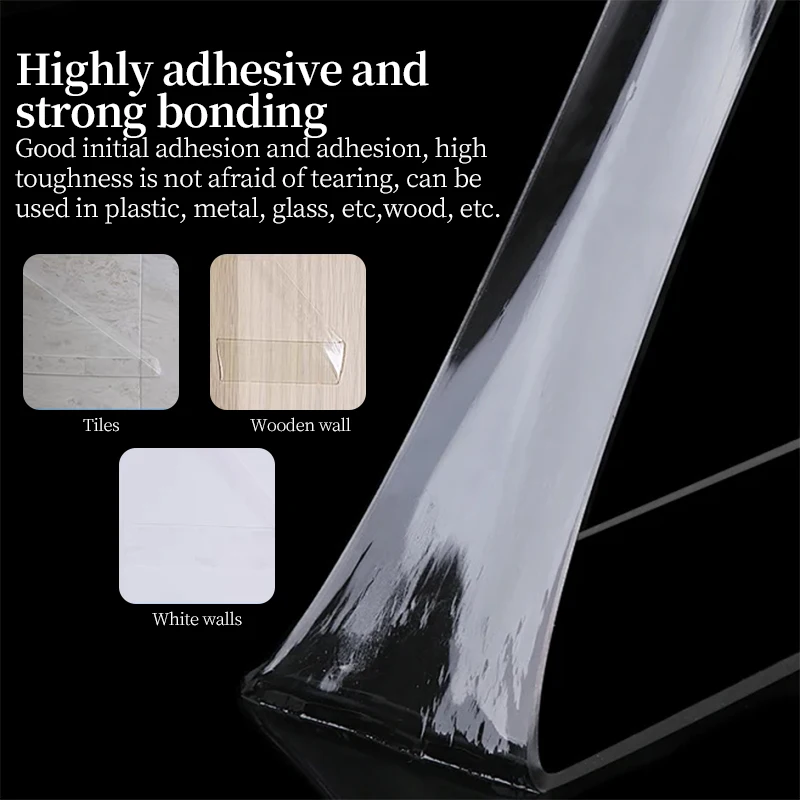 Ultra-strong Transparent Nano Adhesive Tape – Double-sided, Waterproof, Heavy-duty Bonding Strip