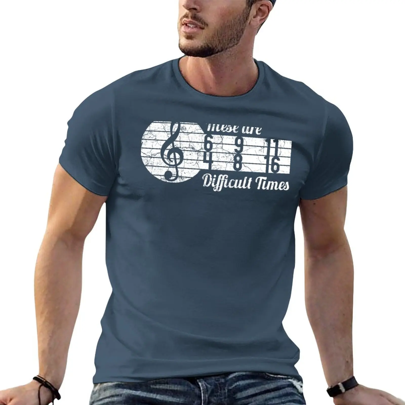 

These are difficult timesTreble maker music lover musician Sticker T-Shirt blanks tees kawaii clothes t shirts for men