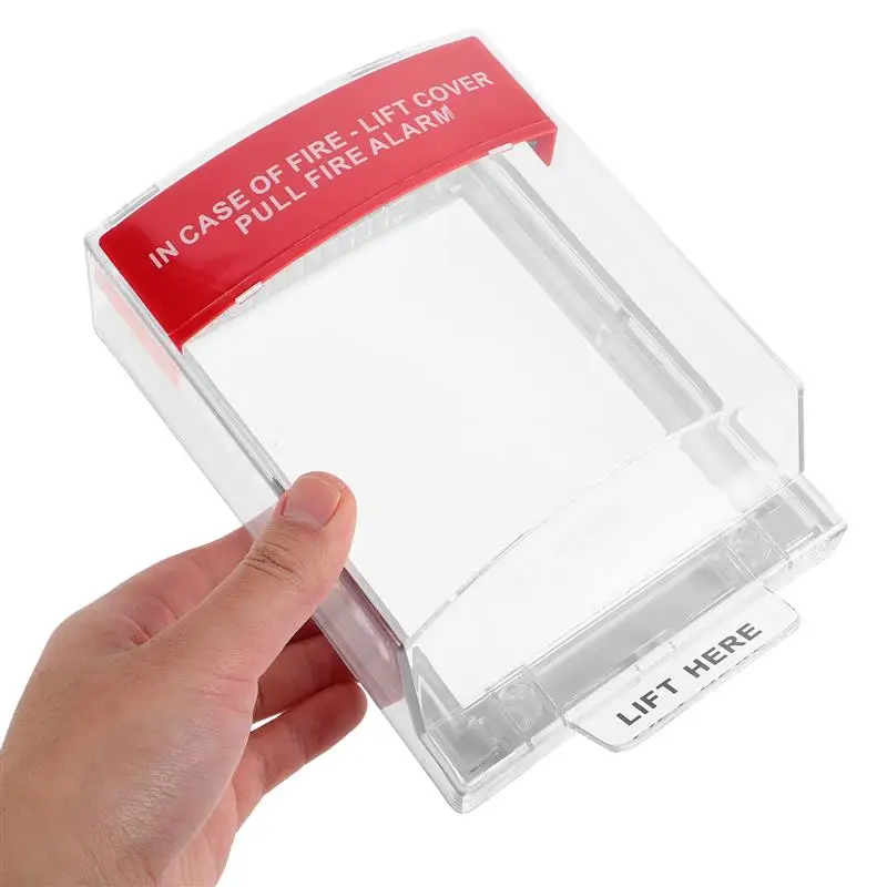 Fire Alarm Manual Call Point Protective Cover Full Coverage Guard For Fire Pull Station And Fireproof Material Transparent Cover