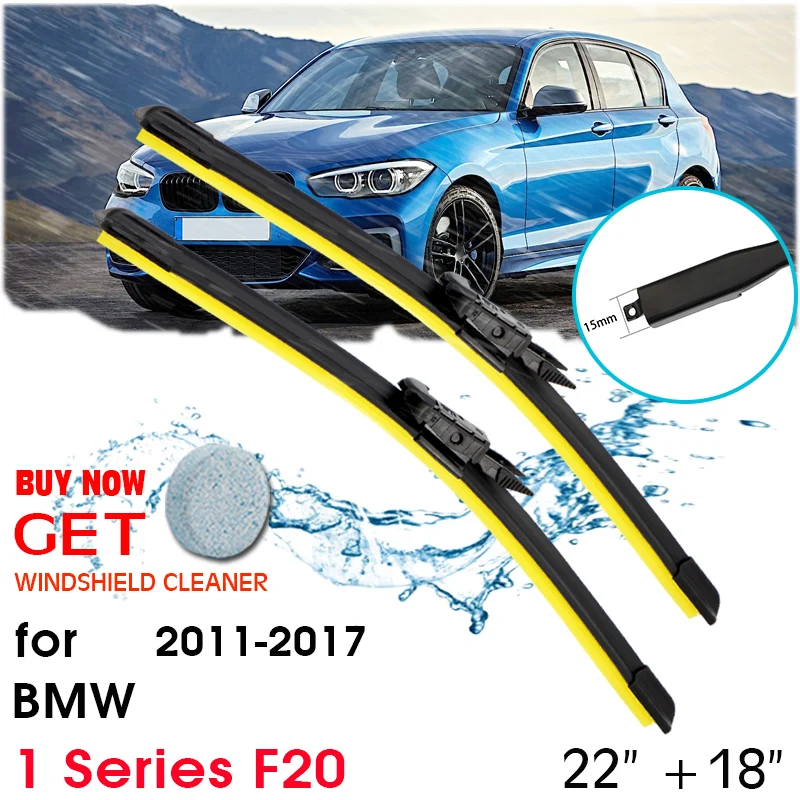 

Car Window Windshield Rubber Silicon Refill Wiper For BMW 1 Series F20 2011-2017 LHD / RHD 22"+18" Car Accessories