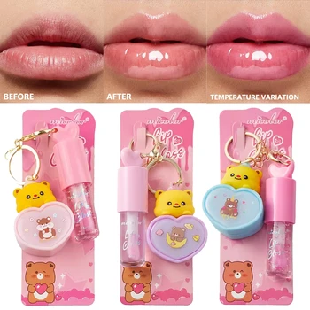 Shui Guang Lip Glaze Luminous Light with Love Small Lamp Pendant Lipstick Lip Gloss Long lasting Valentine's Day Gift 1