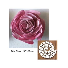  2022  new die dies  Valentine's Day 3D Spiral Flower  metal Cut mold scrapbook photo album decoration frame diy card craft 