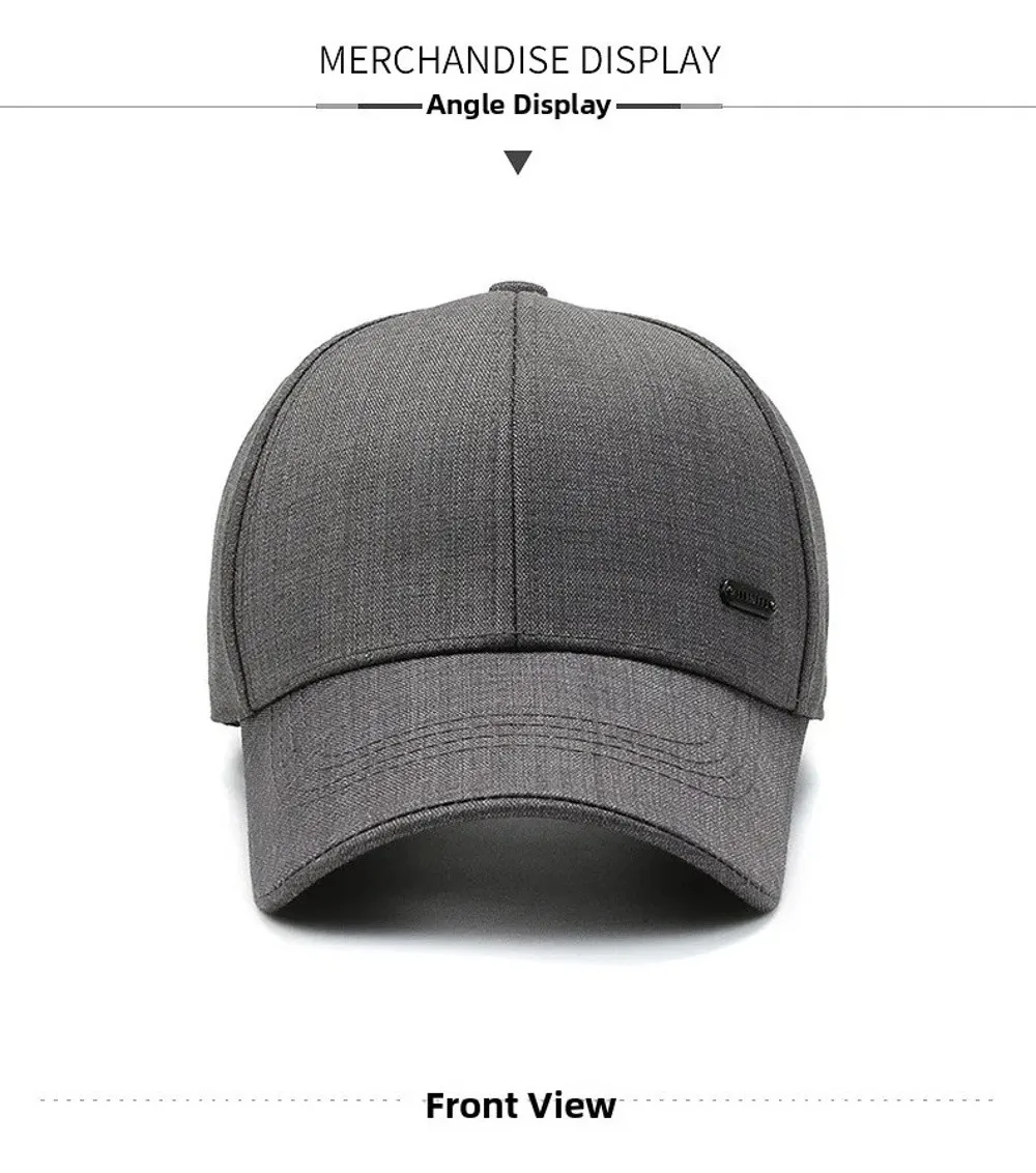 Trendige Outdoor-Herren-Baseballkappe im Koreanischen Stil Verstellbarer Sonnenschutz-Hut Visiere Lässige Baseballmützen für Frühling und Herbst – Detail 6