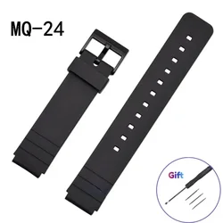 Sleek 16mm Waterproof Silicone Sport Watch Strap (MQ - 24)