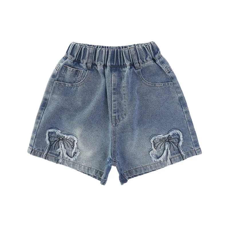 Tween Girls Butterfly Pattern Denim Shorts with Pockets Kids Teenager High Waistband Mini Jeans Pants 5 6 7 8 9 10 12 1 kids shorts