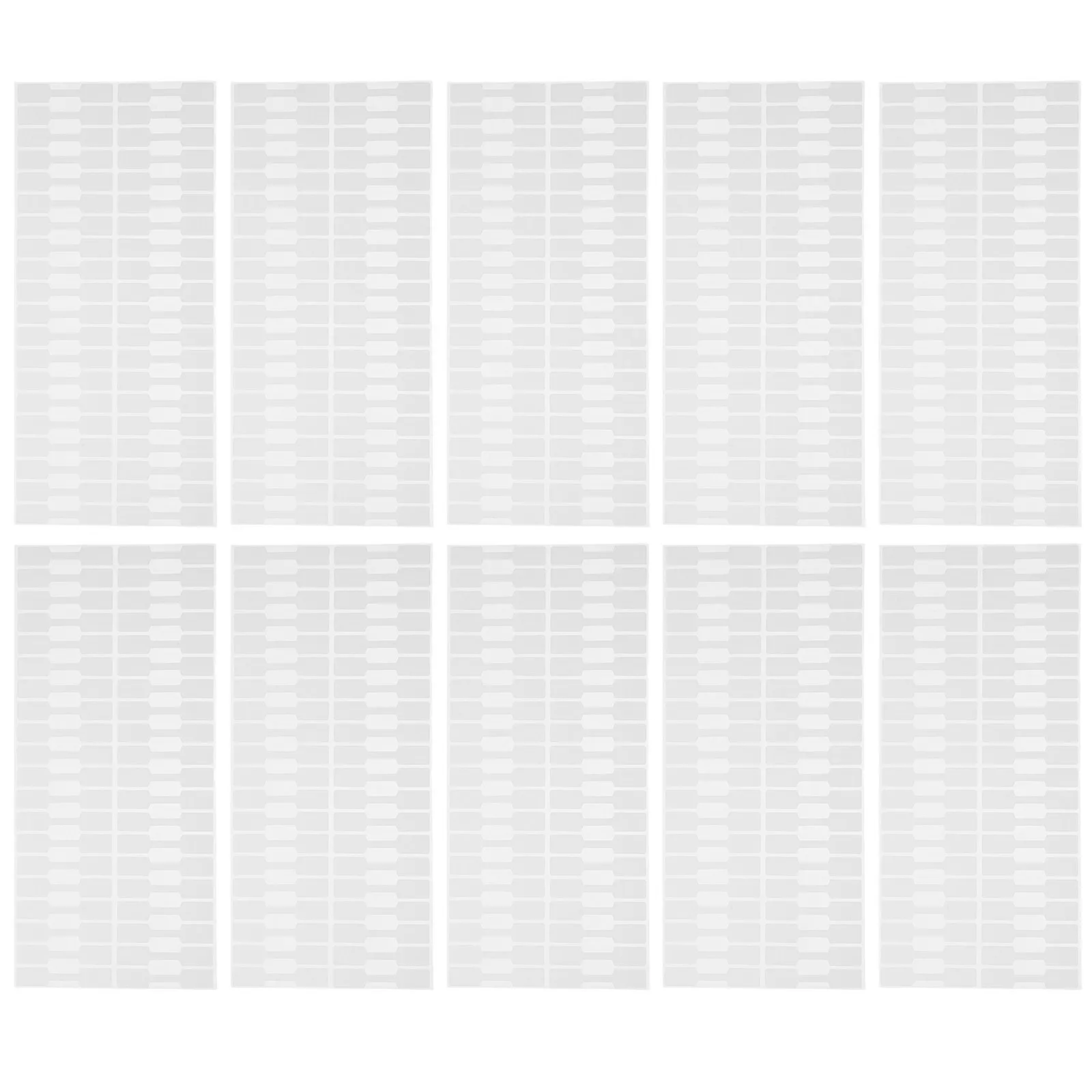 2000Pcs 쥬얼리 가격 표시 태그 자체 접착식 흰색 직사각형 쓰기 가능 라벨 반지 팔찌 귀걸이 목걸이 소매용