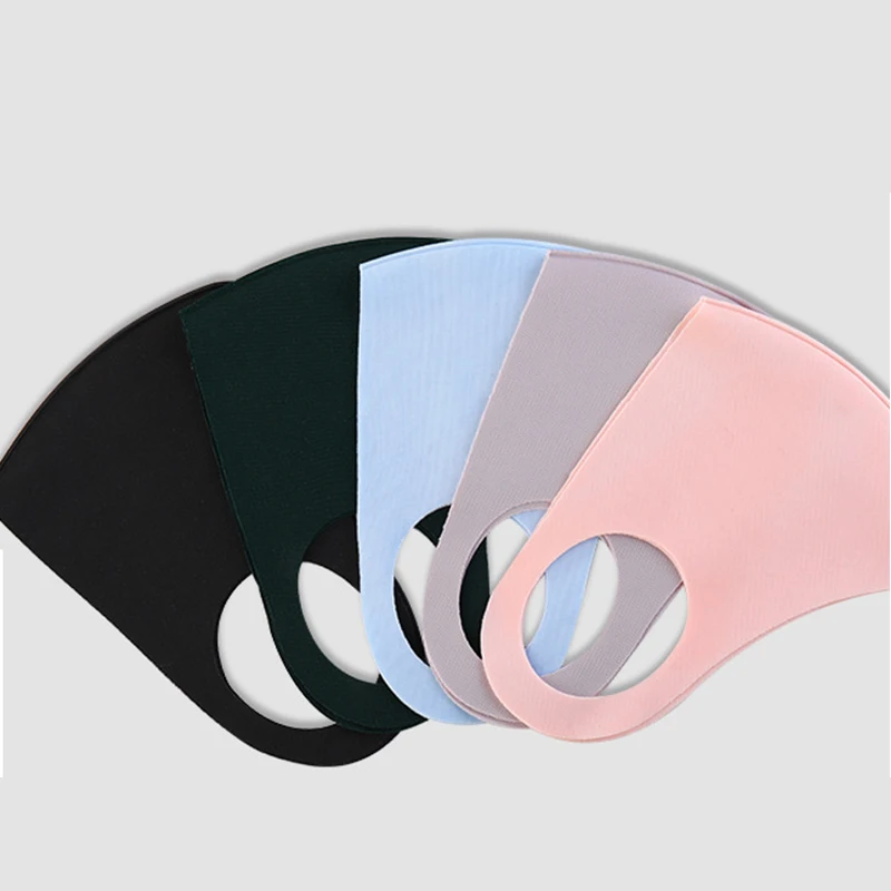 Hot Sale Summer Sunscreen Mask Ultrathin Ice Silk Masks Fashion Black Dustproof Mask Breathable Face Towel Outdoor Washcloth