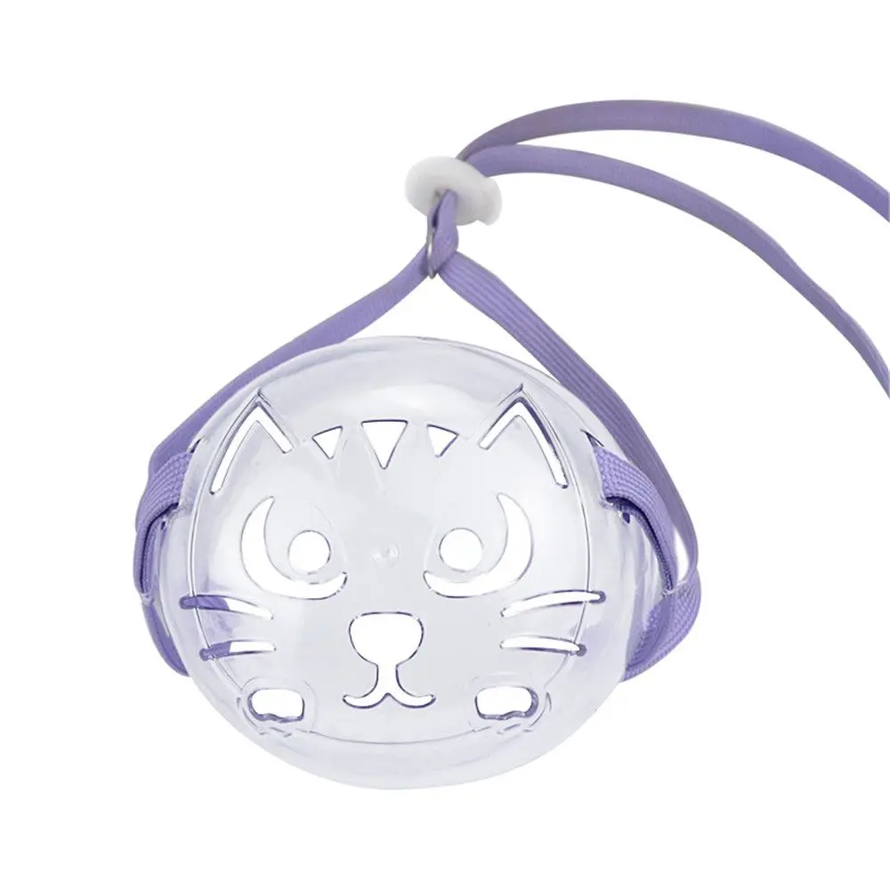 Grooming Kitten Pet Mouth Cover Recovery Anti-Bark Transparent Mask Cat Muzzle Anti-Bite_voghion.com