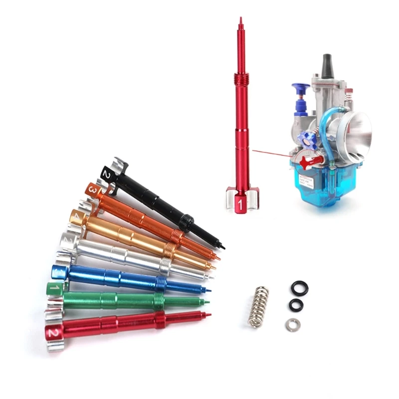 Air Fuel Mixture Screw Set Pilot-Screw Adjuster for FCR PWK Carburetor Motorcycle Dit Pit Bike ATV Replacement Accessory