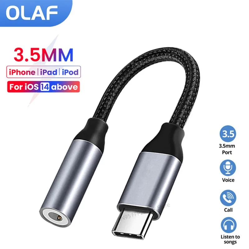 

Type-C 3.5 Jack Audio Cable USB C To 3 5 MM Jack Aux Adapter Phone Accessories Cabo Adaptador USB Tipo C USB C Adapter HeadPhone