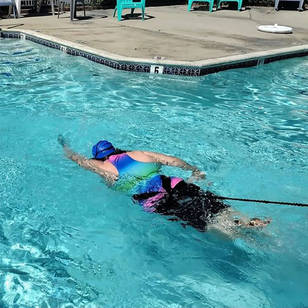 1pc Swimming Training Belt Stationary Swimming Aquatic Resistance Belt Pool Swim Trainer Belt Harness for Swimming Accessories