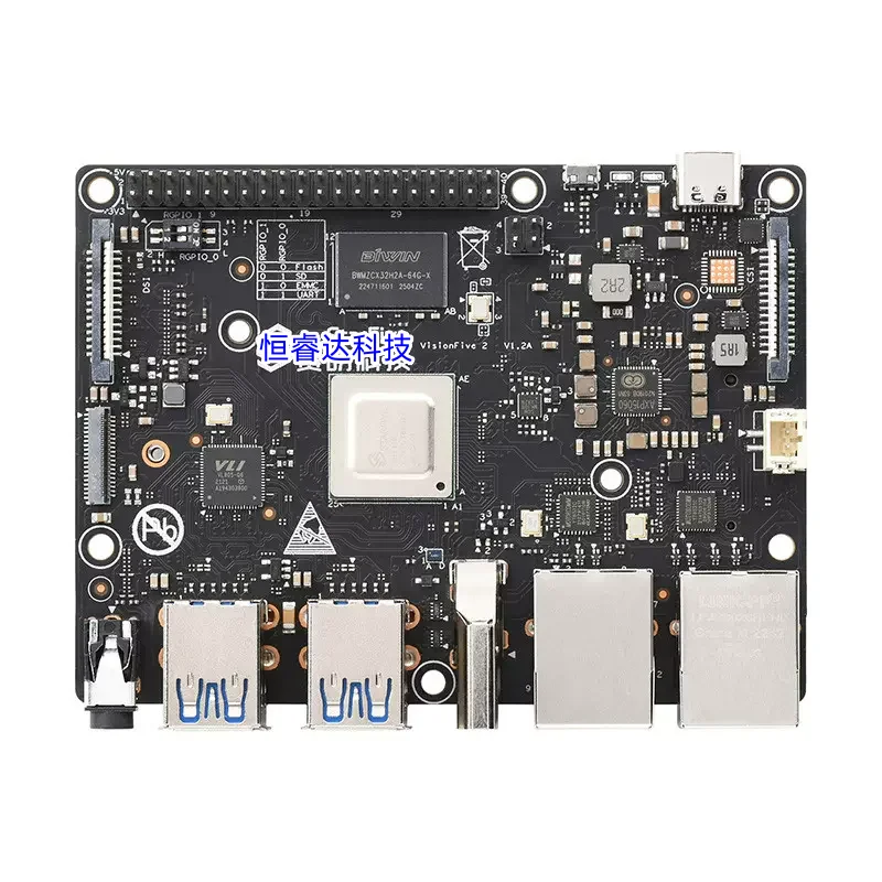 

VisionFive 2 макетная плата VisionFive2 RISC-V AI StarFive JH7110 интегрированный 3D GPU