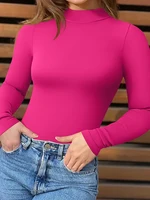 New Women's Bodysuits Sexy Ribbed Single Shoulder Sleeveless Tank Tops Bodysuits - Image 2