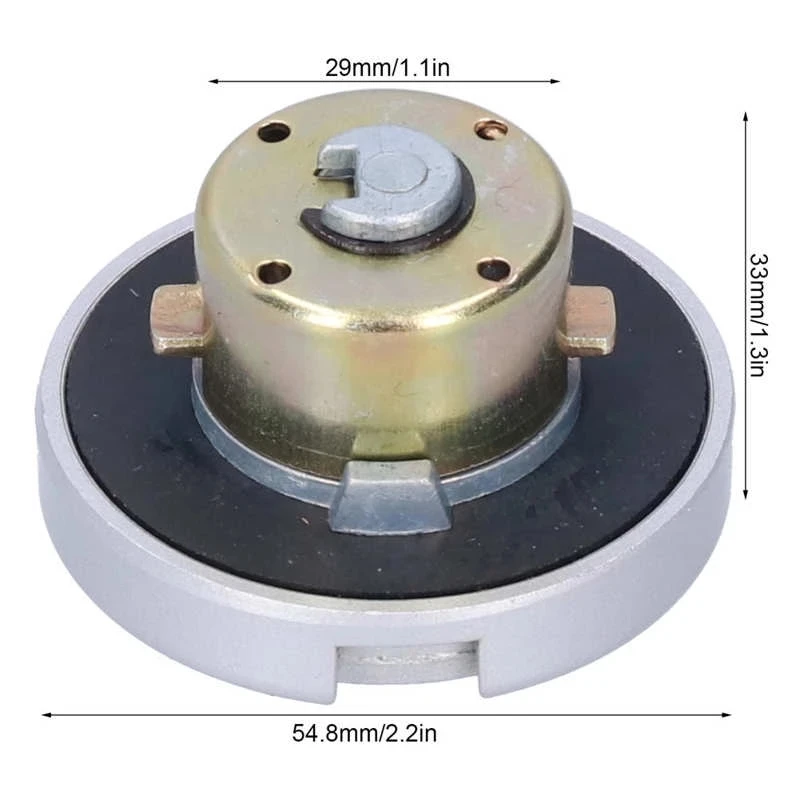 Nuovo tappo di bloccaggio del serbatoio del Gas con chiavi parti in acciaio inossidabile tappo di riempimento del Gas universale per moto Scooter