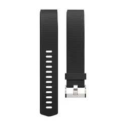 Silicone Fitness Sport Wristbands - Large Size - L (Black)
