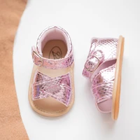 Infant Baby Shoes Boy Gir Baby Shoes Summer Flats Toddler Sandal Leather Rubber Sole Anti-Slip Newborn First Walker Crib Shoes 4