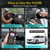 2025 KINGBOLEN YA100 OBD2 Scanner Auto Diagnostic Tools OBDII EOBD Code Reader For 12V Car DiagnosIs 6