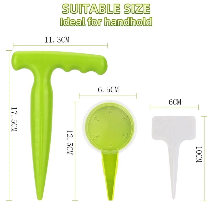 greenhouse film puncher hand dibber handheld garden puncher handheld planting tool New Green Hole Punch Adjustable Machine Seedling Transplanter Perforator Seeder Fleshy Plants Cutter Garden Supplies