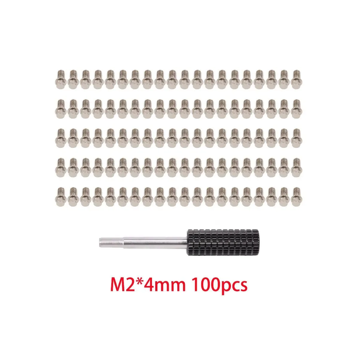 100 Stück M2 M3 Stahl-Scale-Beadlock-Ringschrauben für 1/10 RC Crawler Car TRX4 Axial SCX10 AXI03007 VS4-10 LCG 1.9'' 2.2'' Felgen – Detail 7