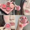 Canned Lip Mud Mist Lipstick Moisturizing Velvet Matte Mousse Solid Lip Gloss Cheek Blush Cream Tint Lips Makeup Korean Cosmetic 1