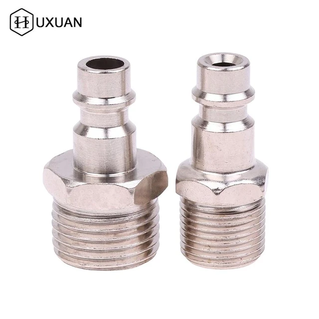 Connecteur de raccord rapide à filetage mâle, raccord pneumatique,  couremplaçant pour compresseur d'air, norme européenne, type Euro, UE, 1/4,  3/8, 1/2 - AliExpress