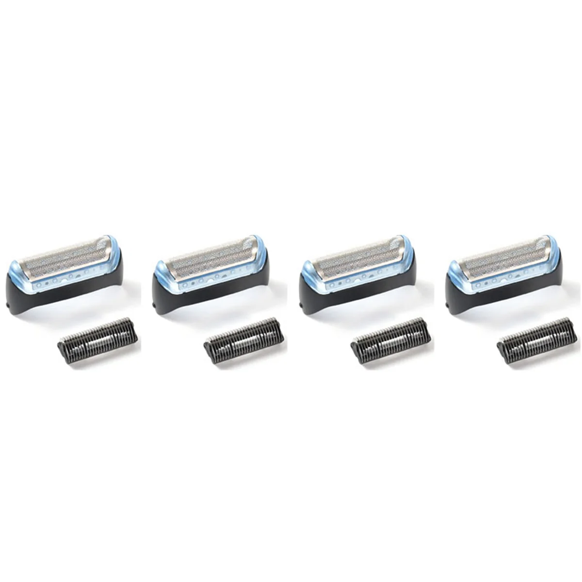 

4 Pcs Electric Mesh Durable Shaver Foil Head Parts for Braun 10B/20B Model 180 190 170 1775 1735