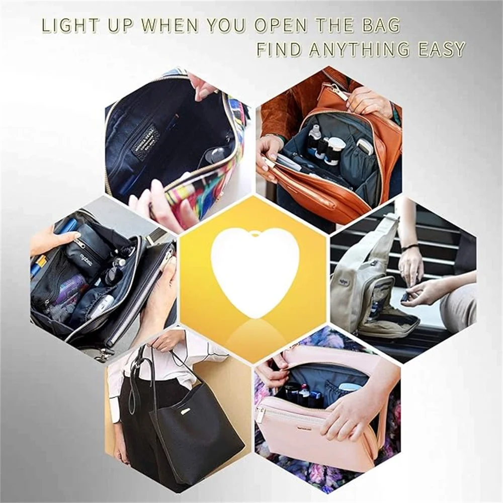 Purse Light Handbag Light Sensor Activated, Automatic illumiate Your Bag by Touch, Best Gifts for Women, Mother, Friends