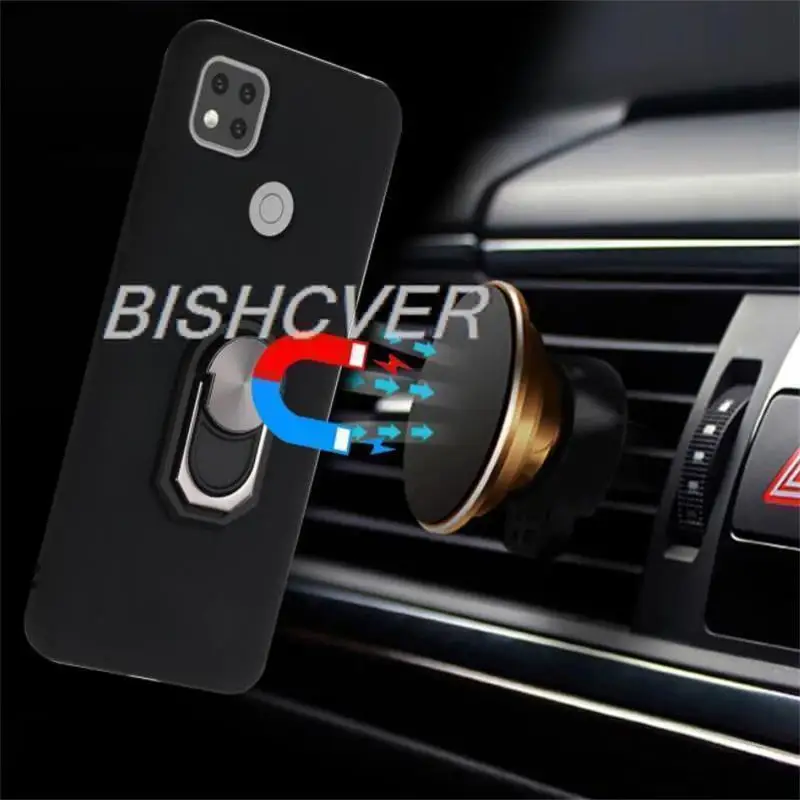 Luxury Shockproof Ring Holder FOR Cubot KingKong 9 6.58" CubotKingKong KingKong9 Case Soft Silicone TPU Protective Holder Cover 6