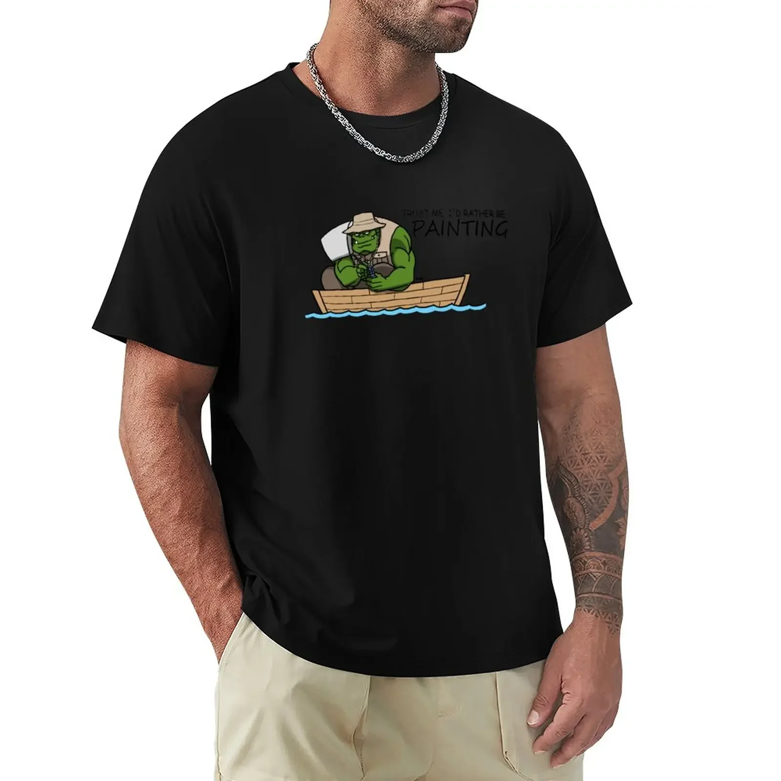 

I'd Rather be Painting T-Shirt sweat aesthetic clothes workout shirts for men