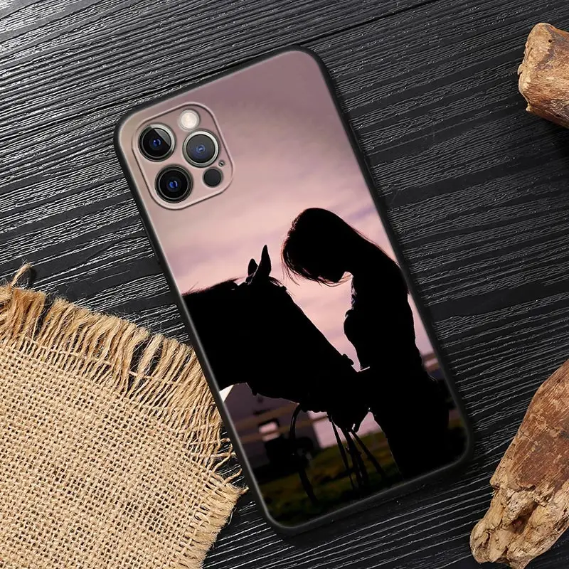 Galloping Horse Design Soft Phone Case Cover