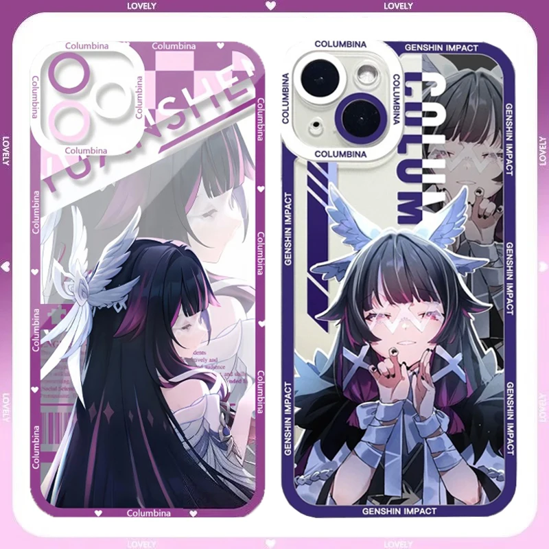 Columbina Soft Clear TPU Phone Case - Stylish Protective Cover