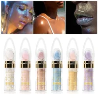 6 Colors Body Glitter Shimmer Waterproof Face Glitter Highlighter Powder High Gloss Sexy Female Contour Blush Powder Makeup 1