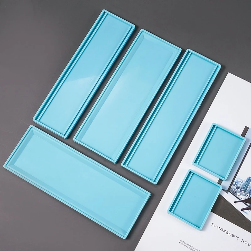 1 Set Dominoes Storage Box Epoxy Resin Mold Dot Dominoes Crafts Silicone Mould NEW