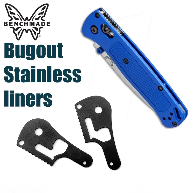 

Benchmade Bugout 535 liners 1 pair - Stainless steel & Folding Knife Parts Make knives Parts & Accessories