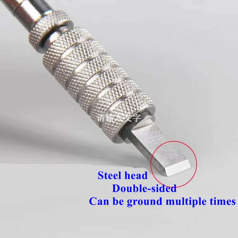 Description Picture 6 of itemAdjustable DIY Manual Rotary Tools Leather Carving Swivel Knife Blade Tools Set Leathercraft Leather Carving Swivel Knife Blade