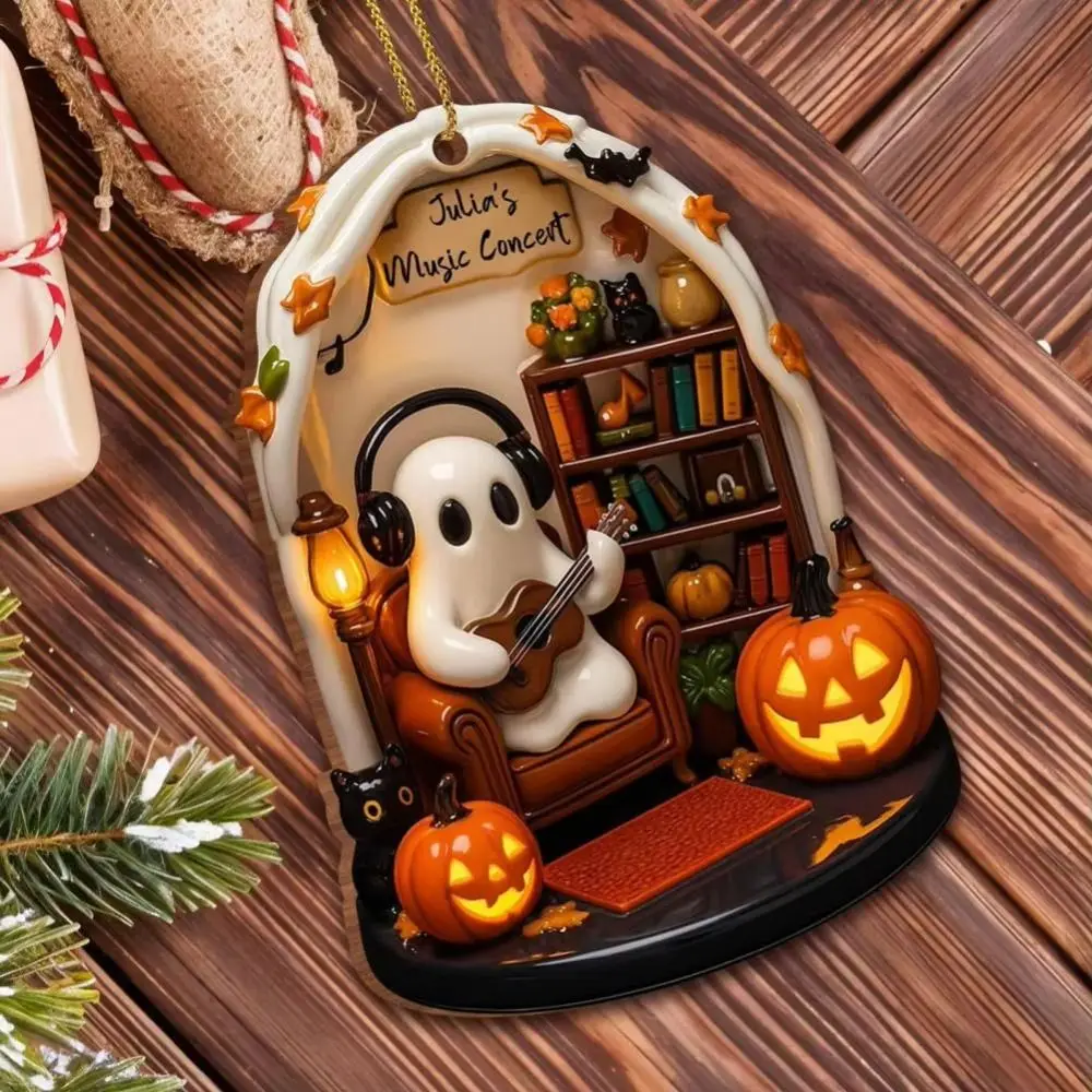 Acrylic Halloween Ghost Pendant Decorations