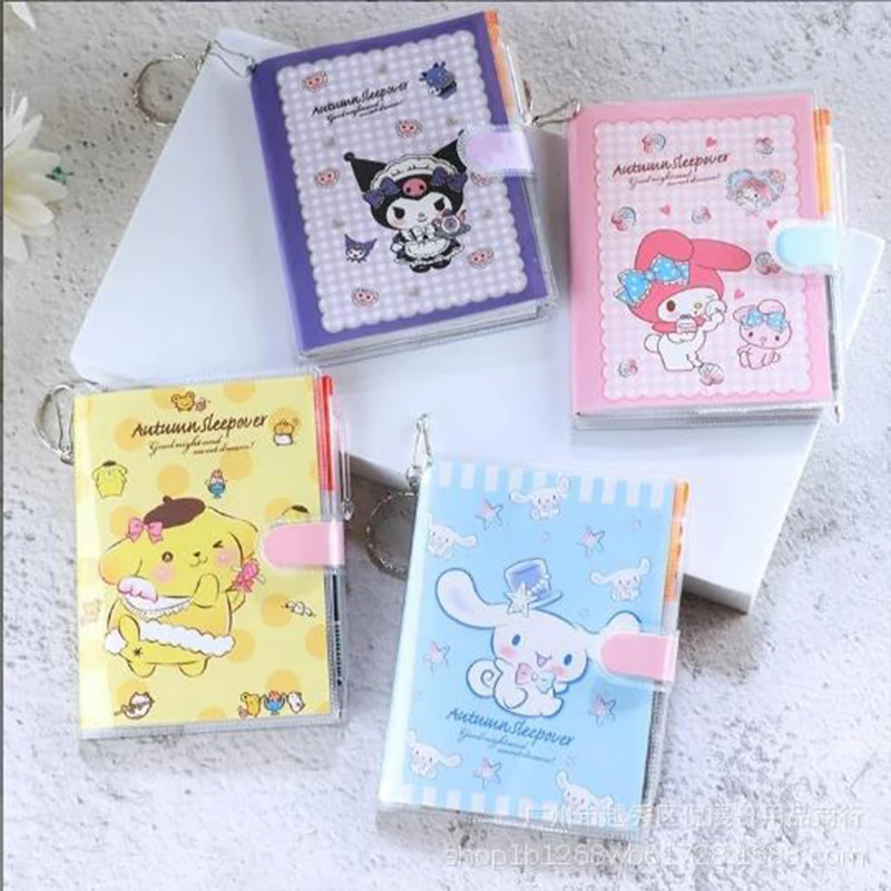 

1Pcs Cinnamoroll My Melody Anime Kawaii Sanrio Ledger Pen Notebook Cute Kuromi Student Creative Diary Notepad Stationery Toy
