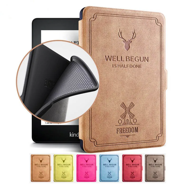Nuovo Kindle Paperwhite 4 Case 2018 Silicon Soft Vintage E-Book Cover Per Amazon Kindle Paperwhite 4 2018 Case Coque Fundas