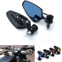 SDTW 7/8" 22mm Motorcycle Rearview Side Mirrors Universal Scooter Bar End Handlebar Mirror Accessories For Harley Yamaha Honda