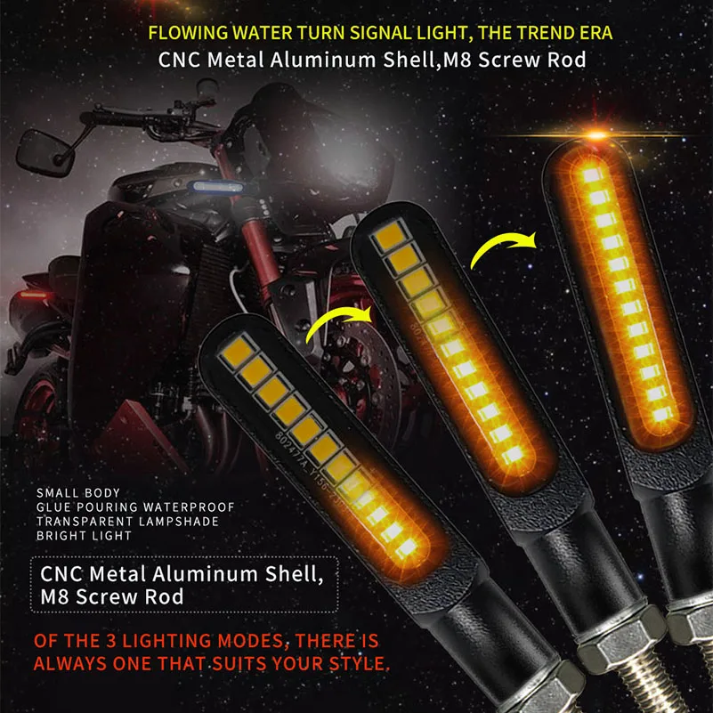 2 Pz 8Mm Mini Led Moto Indicatori Di Direzione Lampada Indicatori Lampeggiatore Clignotant Moto Led Per Honda Yamaha Kawasaki Cafe Racer