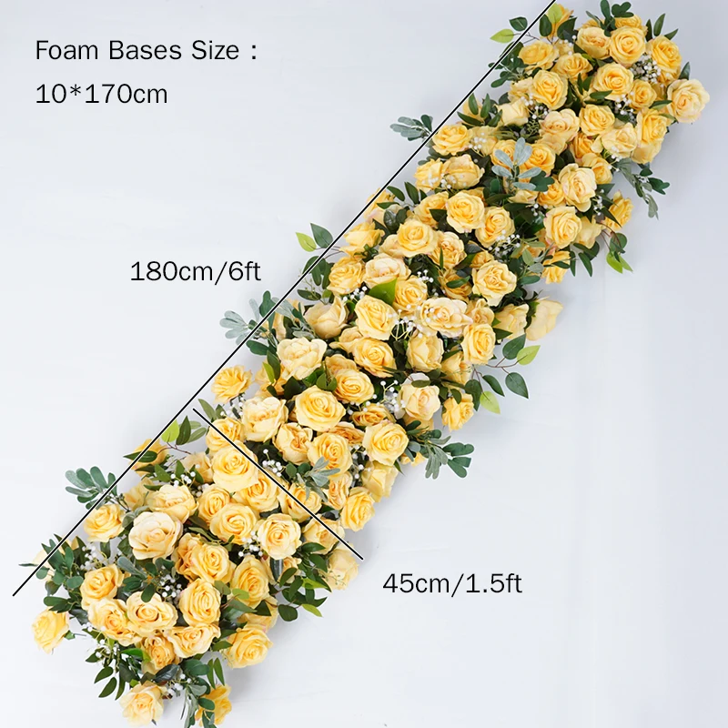 180x45cm flower row
