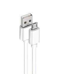 European Wall Charger with USB Port - Compact Power Adapter - Micro Cable Only