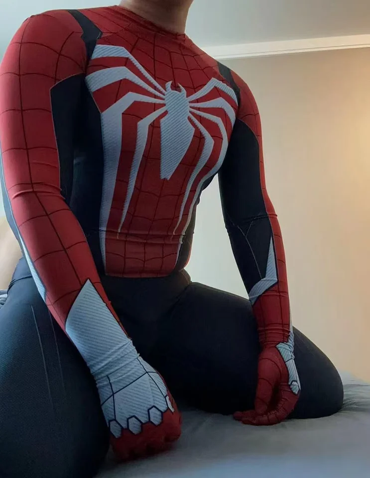 スパイダーマン　スーツ　PS4 正規新品　未使用165cm-178cm コスプレ PS4 ゲーム スパイダーマン ボディスーツ スーパーヒーロー