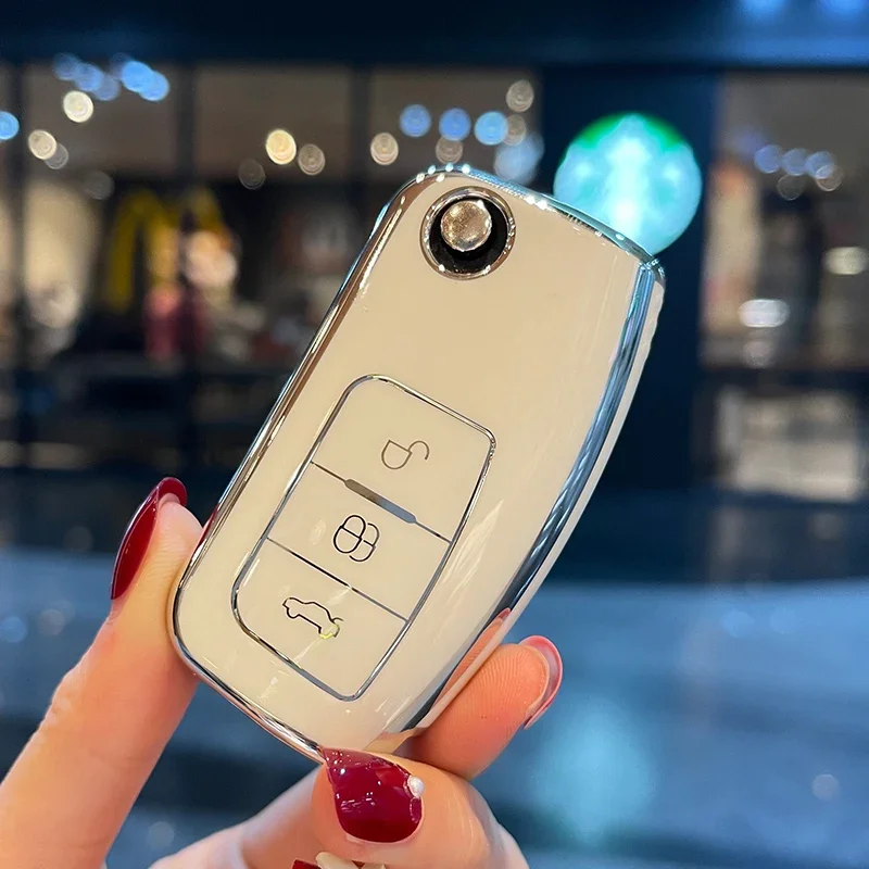 Copri Chiave Auto Per Ford Fiesta Mk8 Mk3 Mk7 Puma Focus 2 3 Mk3 Mk4 Mondeo Mk5 Mk4 Explorer Ecosport Kuga C Max Bronco Mustang