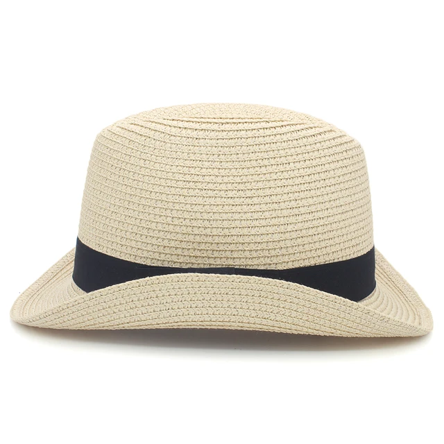 Men Women Straw Classical Retro Homburg 