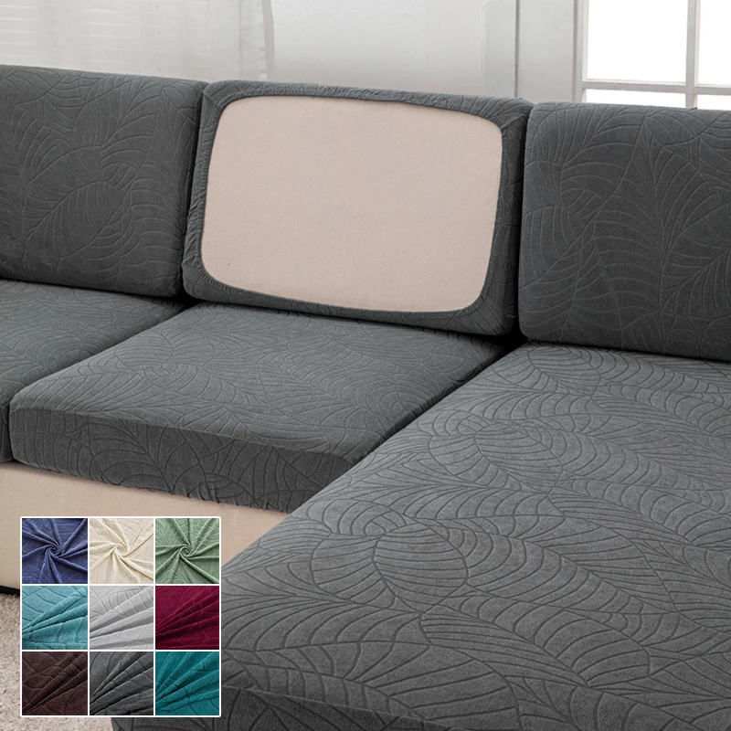 

Elastic Jacquard Cushion Cover for Living Room Leaf Pattern Sofa Cover Water Repellent Couch Cover Sofa Protector Seat Cover